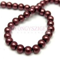   Imitation pearl round bead - Chocolate  Bronze - 6mm (sold on a strand - 145 pcs/strand)