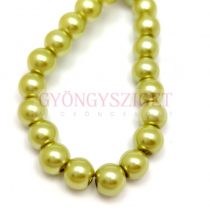   Imitation pearl round bead - Light Metallic Mint - 6mm (sold on a strand - 145 pcs/strand)