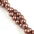 Imitation pearl round bead - Metallic Light Bronze - 6mm (sold on a strand - appr. 145pcs/strand)