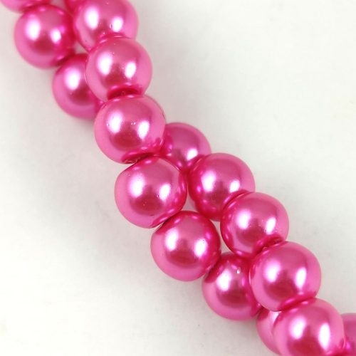 Imitation pearl round bead - Antique Pink - 6mm (sold on a strand - appr. 74pcs/strand)