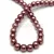 Imitation pearl round bead - Chocolate Bronze - 6mm (sold on a strand - 145 pcs/strand)