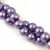 Imitation pearl round bead - Metallic Amethyst - 6mm (sold on a strand - 145 pcs/strand)