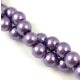 Imitation pearl round bead - Metallic Amethyst - 6mm (sold on a strand - 145 pcs/strand)