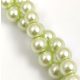 Imitation pearl round bead - Lime - 6mm (sold on a strand - 145pcs/strand)