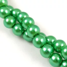   Imitation pearl round bead - LGreen - 6mm (sold on a strand - 145pcs/strand)