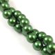 Imitation pearl round bead - Moss Green - 6mm (sold on a strand - appr. 145pcs/strand)