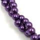 Imitation pearl round bead - Purple - 6mm (sold on a strand - 145 pcs/strand)