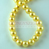   Imitation pearl round bead - Metallic Jonquil - 6mm (sold on a strand - appr. 74pcs/strand)
