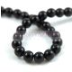 Imitation pearl round bead - Black - 6mm (sold on a strand - 50pcs/strand)