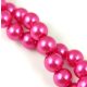 Imitation pearl round bead - Metallic Pink - 8mm (sold on a strand - 105pcs/strand)
