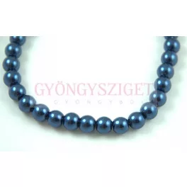   Imitation pearl round bead - Metallic Montana - 8mm (sold on a strand - 40pcs/strand)