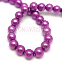   Imitation pearl round bead - Purple - 8mm (sold on a strand - 105pcs/strand)