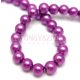Imitation pearl round bead - Purple - 8mm (sold on a strand - 105pcs/strand)