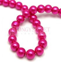   Imitation pearl round bead - Fuchsia - 8mm (sold on a strand - 105pcs/strand)