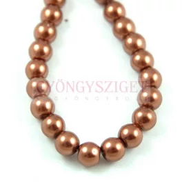   Imitation pearl round bead - Light Bronze - 8mm (sold on a strand - 105pcs/strand)