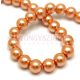 Imitation pearl round bead - Coffee Gold - 8mm (sold on a strand - 105pcs/strand)
