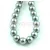 Imitation pearl round bead - Metallic Light Grey - 8mm (sold on a strand - 40pcs/strand)