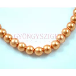   Imitation pearl round bead - Peach Rainbow - 8mm (sold on a strand - 40pcs/strand)