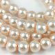 Imitation pearl round bead - Light Rose Pearl - 8mm (sold on a strand - 105pcs/strand)