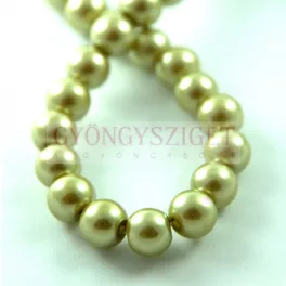   Imitation pearl round bead - Metallic Olive - 8mm (sold on a strand - 55pcs/strand)