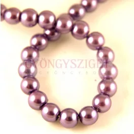   Imitation pearl round bead - Metallic Purple - 8mm (sold on a strand - 55pcs/strand)