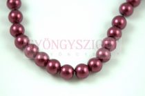   Imitation pearl round bead - Metallic Burgundy - 8mm (sold on a strand - 40pcs/strand)