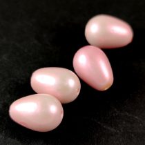 Imitation pearl drop bead - Rose Iris - 10x15mm