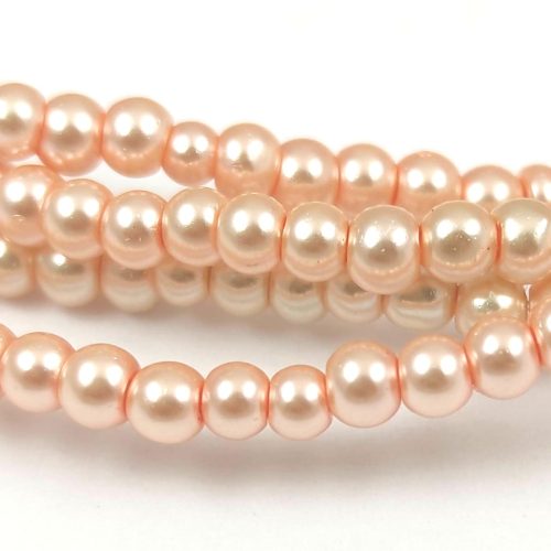 Imitation pearl - Metallic Peach - 3mm (appr. 185pcs)