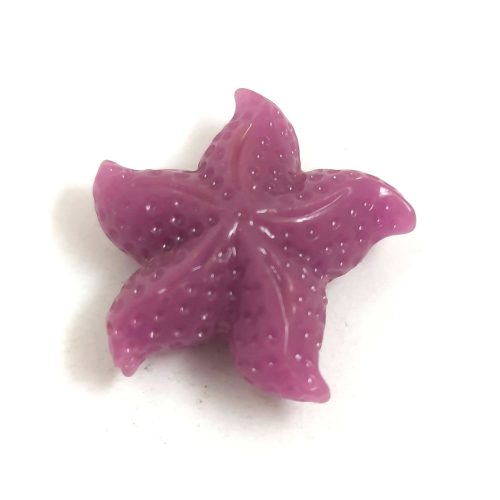 Resin bead - Sea Star - Purple - 22mm