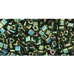 Toho háromszög gyöngy - 84 - Metallic Iris - Green Brown - 11/0