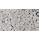 Toho Triangle Japanese Seed Bead  -  121  -  Lustered White  -  size: 11/0