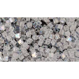   Toho Triangle Japanese Seed Bead  -  161  -  Transparent Crystal Rainbow  -  size: 11/0