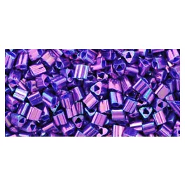   Toho Triangle Japanese Seed Bead  -  461  -  Higher Metallic Grape  -  size: 11/0 