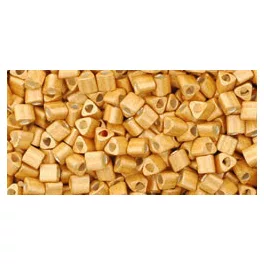   Toho Triangle Japanese Seed Bead  -  551f -  Galvanized Matte Rose Gold - 11/0