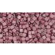 Toho Triangle Japanese Seed Bead  -  553f -  Galvanized Matte Vintage Rose  - 11/0