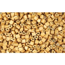   Toho Triangle Japanese Seed Bead  -  557f -  Galvanized Matte Starlight  - 11/0