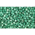 Toho Triangle Japanese Seed Bead  -  561f -  Galvanized Matte Lt Teal  - 11/0