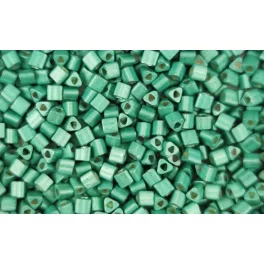   Toho Triangle Japanese Seed Bead  -  561f -  Galvanized Matte Lt Teal  - 11/0