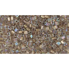   Toho Triangle Japanese Seed Bead - 994 - Gold Lined Rainbow Crystal -  size: 11/0