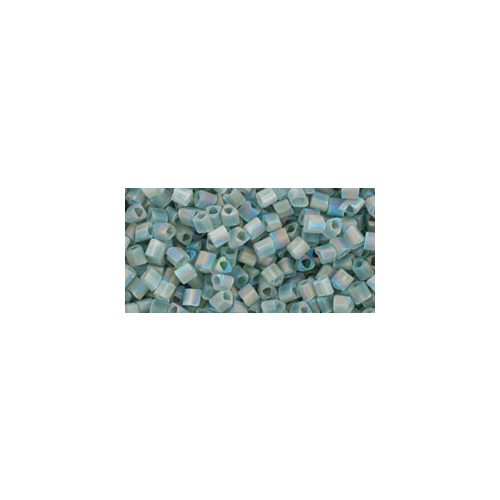 Toho Triangle Japanese Seed Bead bead  -  176bf - Transparent Rainbow Frosted Gray - 11/0