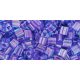 Toho Triangle Japanese Seed Bead  -  252  -  Purple Lined Aqua  -  size: 11/0