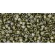 Toho Triangle Japanese Seed Bead - 457 - Gold Lustered Green Tea -  size: 11/0