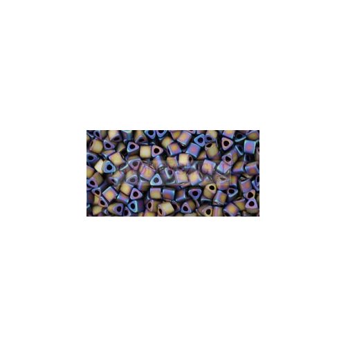 Toho Triangle Japanese Seed Bead  -  615  -  Frosted Purple Iris  -  size: 11/0