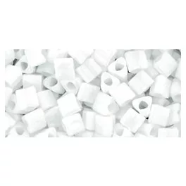   Toho Triangle Japanese Seed Bead  -  41  -  Opaque White  -  size: 8/0