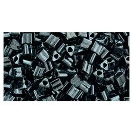   Toho Triangle Japanese Seed Bead  -  81  -  Hematite  -  size: 8/0