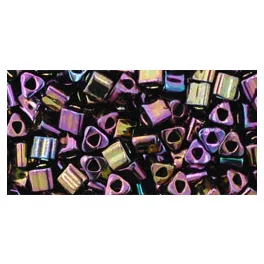   Toho Triangle Japanese Seed Bead  -  85  -  Metallic Purple Iris  -  size: 8/0