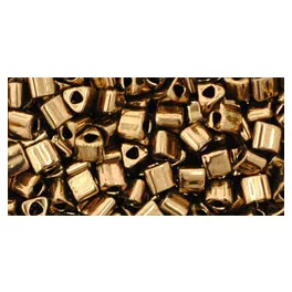   Toho Triangle Japanese Seed Bead  -  221  -  Bronze  -  size: 8/0