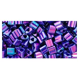   Toho Triangle Japanese Seed Bead  -  461 -  Higher-Metallic Grape -  size: 8/0