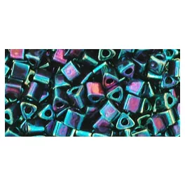   Toho Triangle Japanese Seed Bead  -  505 -  Higher-Metallic Dragonfly -  size: 8/0