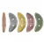 CzechMates 2 Hole Crescent Czech Glass Bead - Matte - Metallic Bronze Iris - 10mm